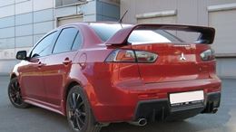 Накладка на задний бампер в стиле EVO Mitsubishi Lancer 10 2007+